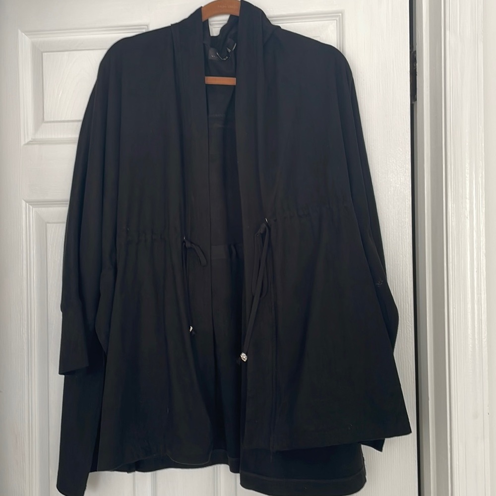 RELIGION black cardigan with skull ties